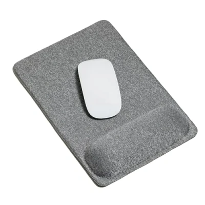 Afbeelding van muismat met handsteun, kussen voor alle muizen, ergonomische tegen polspijn kantoor/thuiskantoor, 27 x 18,3 cm grijs