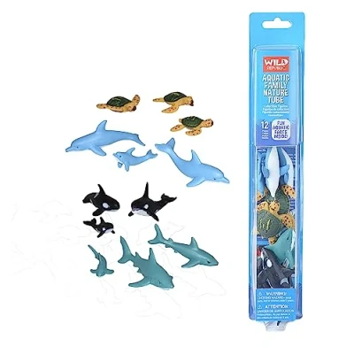 Afbeelding van Wild Republic Speelfigurenset Zeedieren Junior 12 delig