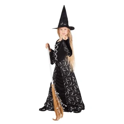 Afbeelding van Boland Kostuum Midnight witch (4 6 jr) Kinderen Heks Halloween verkleedkleding