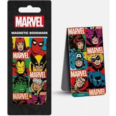 Afbeelding van Marvel Comics Retro Grid Boekenlegger Magnetisch