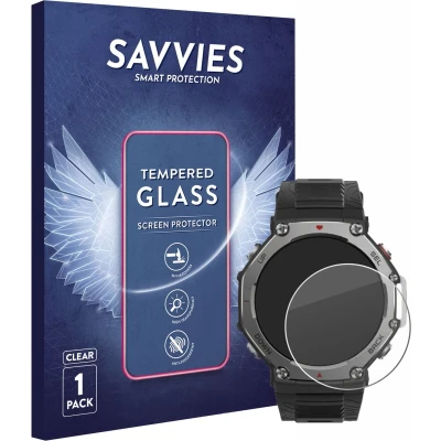 Afbeelding van Savvies Glas Screenprotector voor Huami Amazfit T Rex 3 Gehard Beschermglas 9H