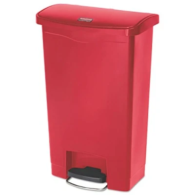 Afbeelding van Rubbermaid Slim Jim Front Step Rood Inhoud: 50 liter