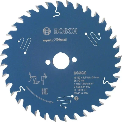 Image de BOSCH 2608644012 lame de scie circulaire Expert pour le bois, 150 x 20 2.6 mm, 36T