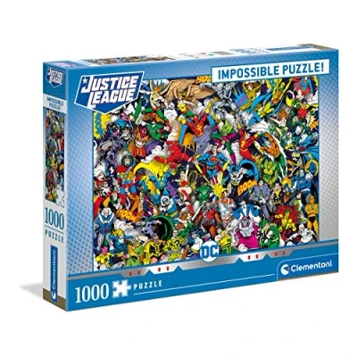 Afbeelding van Clementoni Puzzel 1000 Stukjes Impossible DC Justice League, Voor Volwassenen en Kinderen, 14 99 jaar, 39599