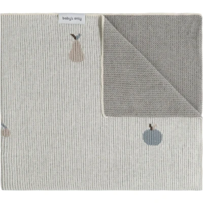 Afbeelding van Baby&#039;s Only Deken Babybed Lush 100x135 Nordic Blue/Ecru