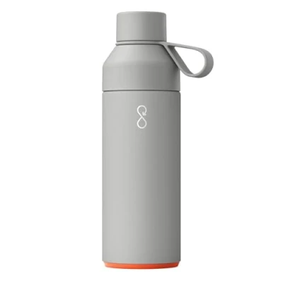 Afbeelding van Ocean Bottle Herbruikbare waterfles van gerecycled roestvrij staal Milieuvriendelijk en herbruikbaar Steengrijs 1 liter