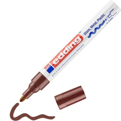 Afbeelding van edding 750 glanslakmarker bruin 1ST 2 4 mm / 9 007