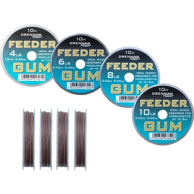Afbeelding van Drennan Feeder Gum (10m) Maat : 8lb 0.55mm