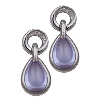 Afbeelding van Orphelia Oorbel Lavender Zirconium Pear Shape Sterling Zilver 925