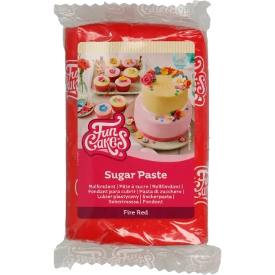 Afbeelding van FunCakes Rolfondant Rood 250g Fondant voor Cupcakes en Taarten