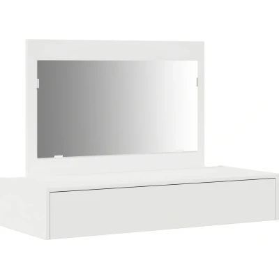 Afbeelding van vidaXL Wit Hout 100 x 40 70 cm Spiegel Kaptafel Rechthoekig