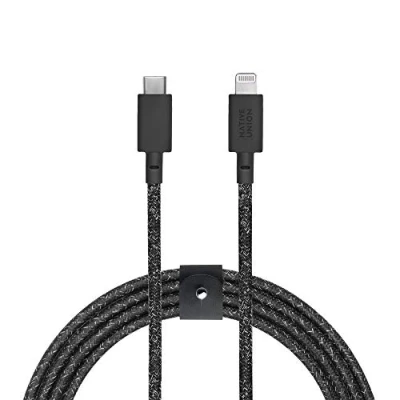 Afbeelding van Native Union Belt USB C naar Lightning kabel, versterkte 3 m [MFi gecertificeerd], compatibel met iPhone 14, 13 en eerder (Cosmos)
