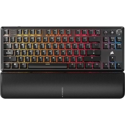 Image de CORSAIR K70 CORE RGB Clavier TKL backlit sans fil 2.4 GHz, Bluetooth QWERTY US commutateur : MLX Red noir