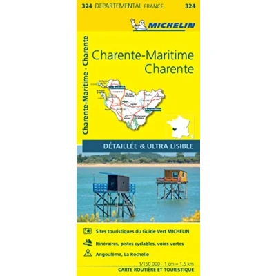 Afbeelding van charente / maritime 11324 carte &#039; local ( France ) michelin kaart