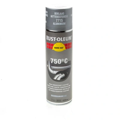 Afbeelding van Rust oleum hittebestendige coating 500 ml, aluminium, spuitbus