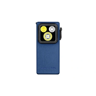 Afbeelding van OLIGHT Oclip Ultra, EDC 530 lumen zaklamp, 3 verlichtingsmodi: overstroming, spot en UV, USB C oplaadbaar, IPX6 waterdicht, 55 g (marineblauw)