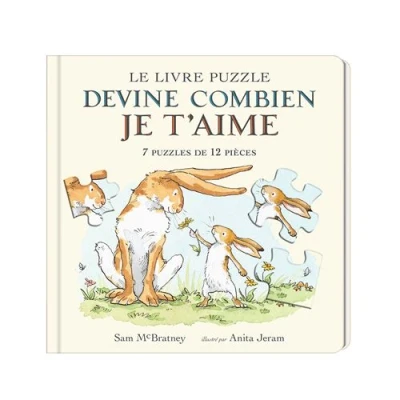 Image de Livre puzzle 98 pièces L&#039;école des loisirs Devine combien je t&#039;aime