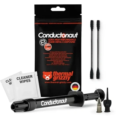 Image de Thermal grizzly conductonaut pâte de graisse thermique 1,0 gramme tg c 001 r