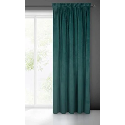 Afbeelding van Eurofirany Villa Fluwelen gordijn, zacht, plooiband, 1 stuks, edel dik, 290 g/m2, elegant, glad, eenkleurig, wollig, modern, klassiek, woonkamer, slaapkamer, lounge, grafiet, 140 x 270 cm