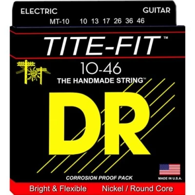 Image de DR MT10 10 46 Tite Fit Medium Jeu de cordes guitare électrique
