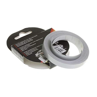 Image de cyclingcolors Bande décorative autocollante pour bord de jante 9 mm large 10 m Compatible avec scooter, cyclomoteur, moto, camping car (gris argenté)