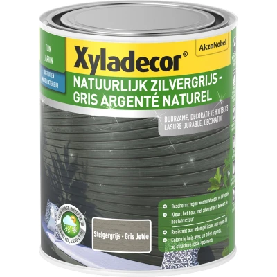 Afbeelding van Xyladecor natuurlijk zilvergrijs houtbeits 1l steigergrijs