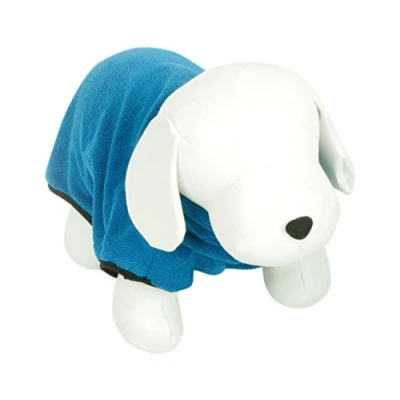 Afbeelding van Duvo+ Honden Badjas Blauw 40cm