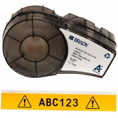 Image de BRADY M21 500 595 YL bande vinyle pour M211, M210, BMP21 PLUS, LAB, 12.7 mm x 6.4 m jaune 142799