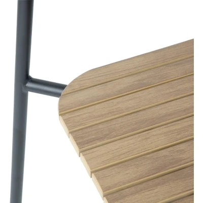 Afbeelding van Bolero Santorini Tuinstoelen met Houteffect (4 Stuks) FU537 Horeca &amp; Professioneel