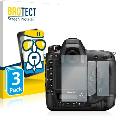 Afbeelding van BROTECT Screenprotector voor Nikon D6 Folie Beschermfolie Beschermglas transparant (3 Stuks)
