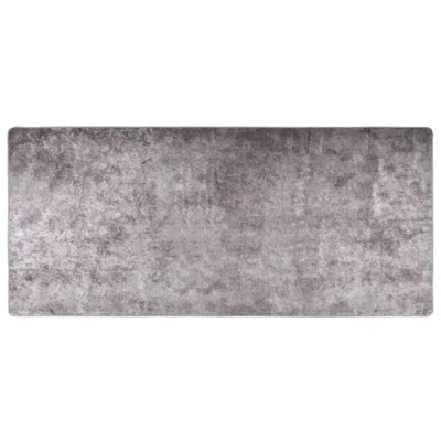 Afbeelding van Vloerkleed wasbaar anti slip 80x300 cm grijs