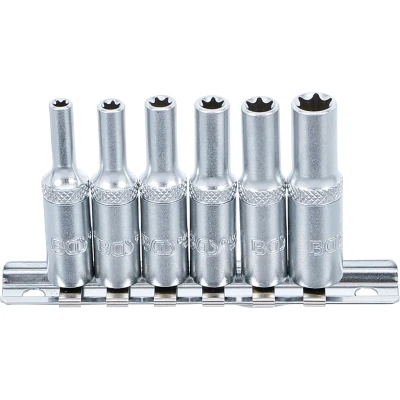 Afbeelding van BGS Doppenset E profiel, diep 1/4&quot; E4 E10, 6 delig