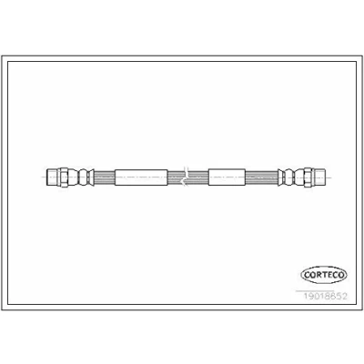 Afbeelding van CORTECO 19018652 Remslang Vooras 442 VOLKSWAGEN: TRANSPORTER 3 Bus, Kasten, GOLF Variant