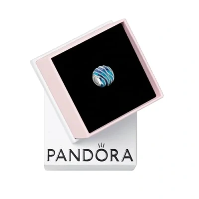 Afbeelding van Pandora 797012ENMX zilveren dameskraal Blue Swirl, Sterling zilver, sans_pierre