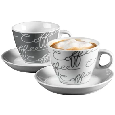Afbeelding van Ritzenhoff &amp; Breker 005776 Cornello cappuccino kopjesset, 4 delig, grijs