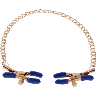 Afbeelding van Sportsheets Cougar Chained Nipple Clamps Gold