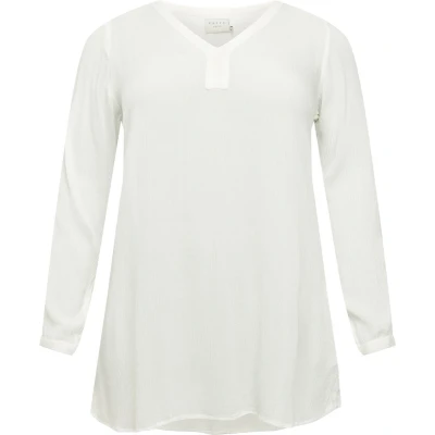 Afbeelding van Kaffe Curve V NECK Tuniek, Dames, Maat: 48, Chalk