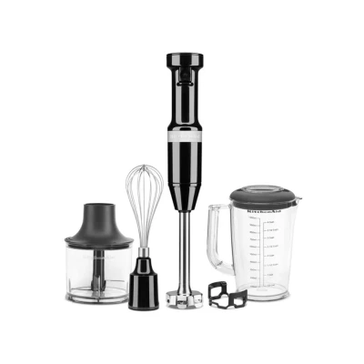 Afbeelding van KitchenAid Staafmixer Met Accessoires 5khbv83 Onyx Black