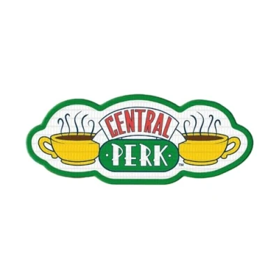 Afbeelding van FRIENDS Central Perk patch geborduurd, één maat, geel/groen/wit, geel/groen/wit