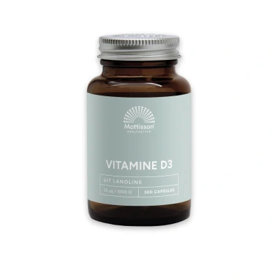 Afbeelding van Mattisson Vitamine D3 25mcg 300 capsules