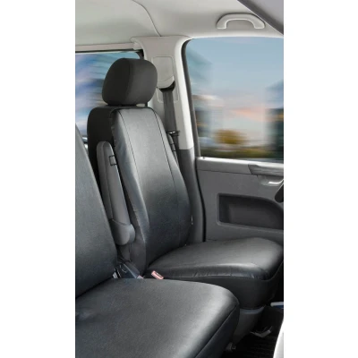 Afbeelding van WALSER 11525 Stoelhoes Zwart Kunstleer Voor VOLKSWAGEN: Transporter 6 Bus