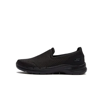 Afbeelding van Skechers Go Walk 6 Motley herensneakers, zwart, 39,5 EU, zwart.