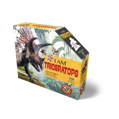 Afbeelding van Madd Capp Legpuzzel Triceratops 84 Cm Karton Bruin 100 delig