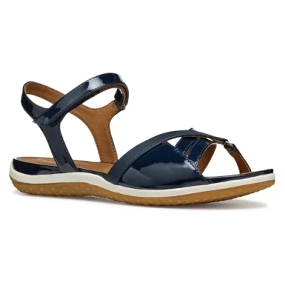 Afbeelding van GEOX À Scratches Sandalen, Dames, Maat: 39, Marine Kunststof