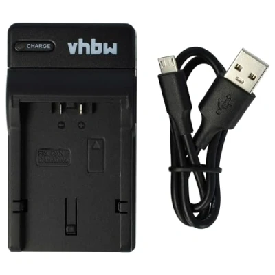 Afbeelding van vhbw USB batterijlader compatibel met Panasonic Lumix DMC FZ30, FZ35, FZ38 batterij digitale camera, DSLR, Action cam