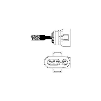 Afbeelding van DELPHI ES10568 12B1 Lambdasonde Vingersonde, Verwarmd VOLKSWAGEN: GOLF 3, Polo III Hatchback, TRANSPORTER 4 Bus, AUDI: A4 B5 Saloon, SEAT: Inca