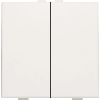 Afbeelding van Niko Home control, tweevoudige drukknop, white