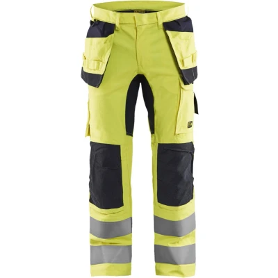 Afbeelding van Blaklader Multinorm werkbroek Inherent met stretch 1587 1512 High Vis Geel/Marineblauw