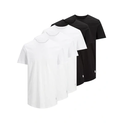 Image de JACK &amp; JONES T shirt uni à col rond pour homme, Noir, L