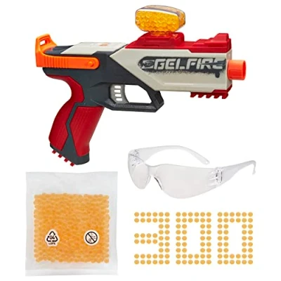 Afbeelding van Nerf Pro Gelfire, Legion veerblaster, 5.000 gelfire ballen, trechterlader, belasting van 130, veiligheidsbril, pompschieten, voor kinderen vanaf 14 jaar